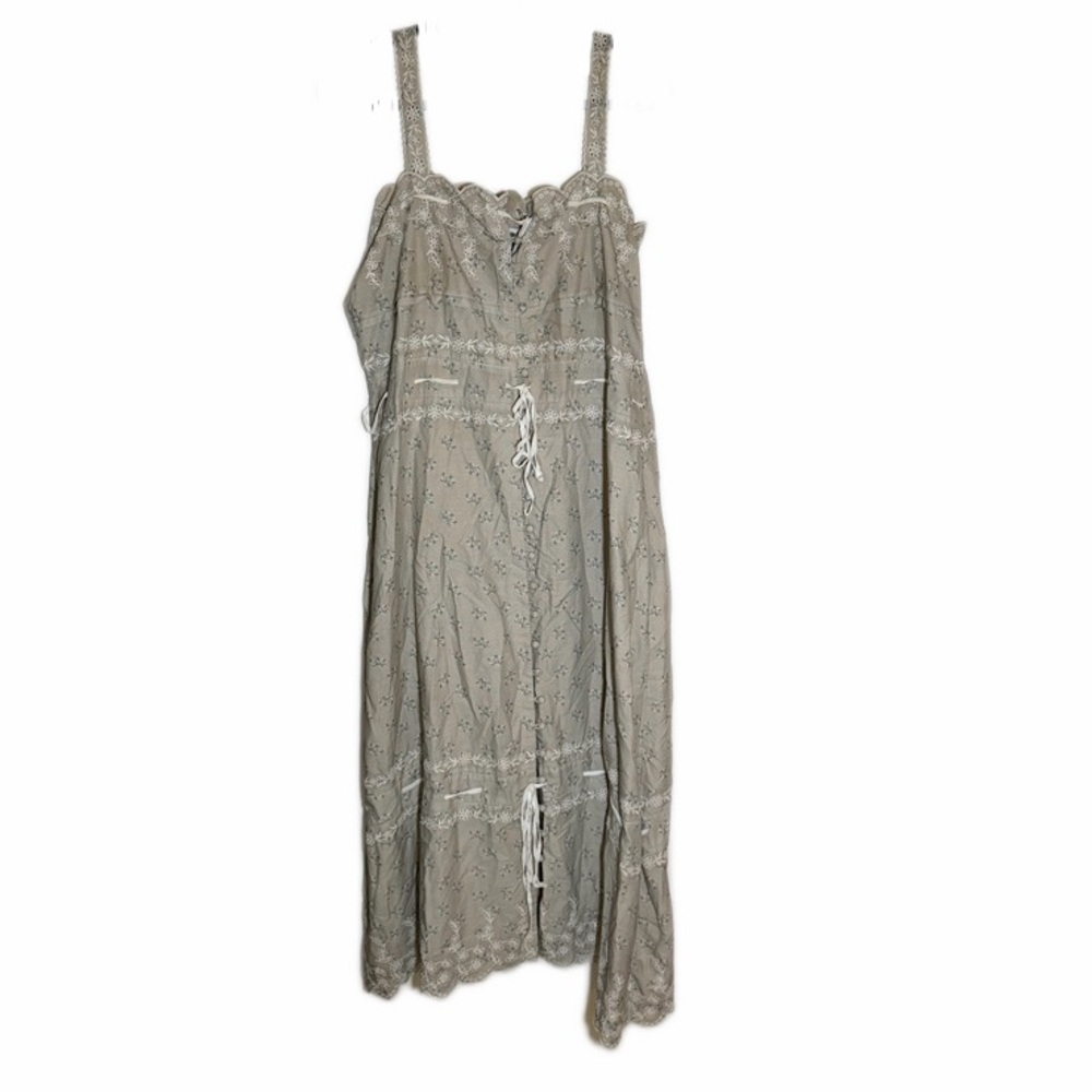 Praerie Brittany Dress in Tan Floral Large